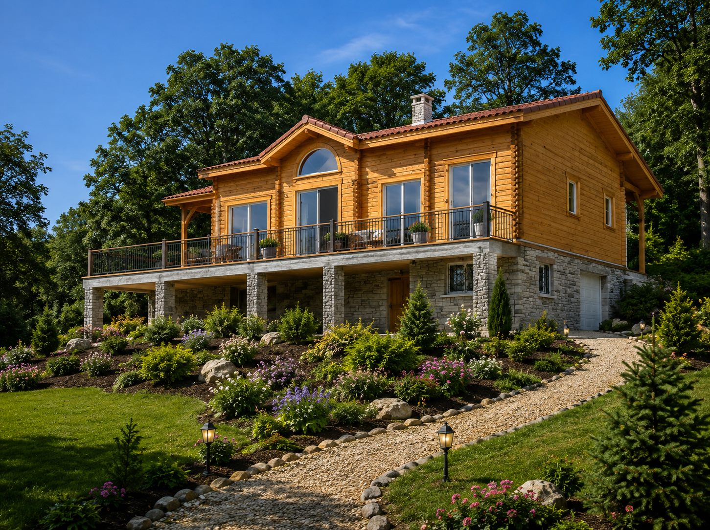 Maison bois en madriers PROMODOM